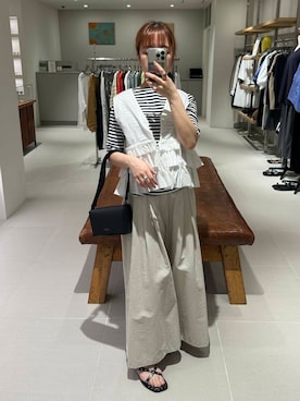 「アイテム（Tシャツ/カットソー、その他）」を使った、ayane nishiさん（レディース・155cm）の夏コーディネート