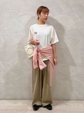 「PHILIPPE AUDIBERT（フィリップ オーディベール）のアイテム（ブレスレット）」を使った、ayane nishiさん（レディース・155cm）の夏コーディネート