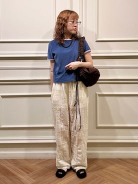 「ここでしか手に入らない別注アイテム」｜ayane nishiさん（レディース・155cm）の夏コーディネート