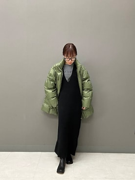 Cape HEIGHTS エルノラ コヨーテ Aライン ロング ダウン カーキ Cape HEIGHTS（ケープハイツ）の「Cape Heights / ケープハイツ