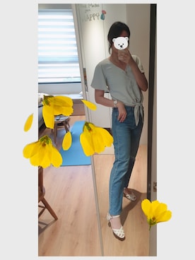 「綠色」｜🧸175さん（レディース・175cm）の夏コーディネート