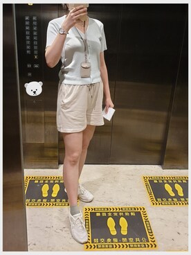 「GOGOSING（ゴゴシング）のアイテム（トップス）」を使った、🧸175さん（レディース・175cm）の夏コーディネート