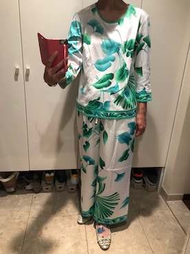 「LEONARD（レオナール）のアイテム」を使った、popotanさん（レディース・162cm）の夏コーディネート