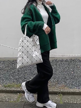 「アイテム（トートバッグ）」を使った、YURIさん（レディース・160cm）の秋コーディネート