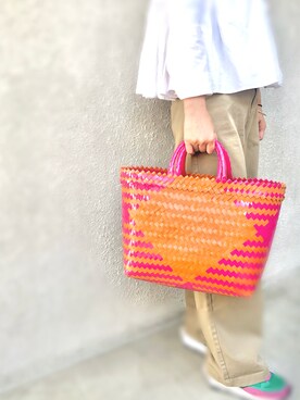 「KAroba（カロバ）のアイテム（バッグ、その他）」を使った、KArobaさんの春コーディネート