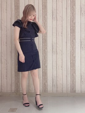 「ミニワンピ」｜Naomi🤍さん（レディース・152cm）の夏コーディネート