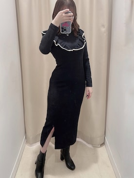 「DIANA」｜「アイテム（ワンピース/ドレス）」を使った、Naomi🤍さん（レディース・152cm）の秋コーディネート