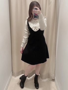 「DIANA」｜「アイテム（ワンピース/ドレス）」を使った、Naomi🤍さん（レディース・152cm）の秋コーディネート