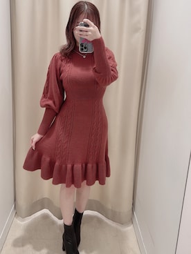 「DIANA」｜「アイテム（ワンピース/ドレス）」を使った、Naomi🤍さん（レディース・152cm）の冬コーディネート