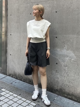 「アイテム（スウェット）」を使った、suemikanさん（レディース・156cm・20代）の夏コーディネート
