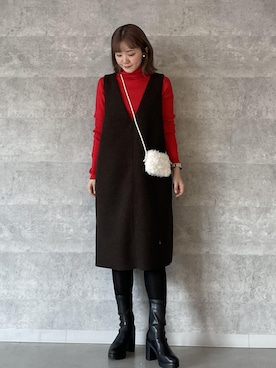 suemikanさん（レディース・156cm）の冬コーディネート