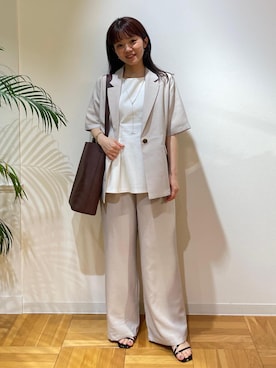 「アイテム（ジャケット/アウター）」を使った、suemikanさん（レディース・156cm）の夏コーディネート
