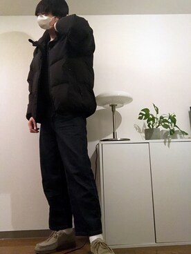 「GUコーデ」｜「アイテム（ブルゾン）」を使った、ゅ ぅ  さん（メンズ・180cm）の冬コーディネート