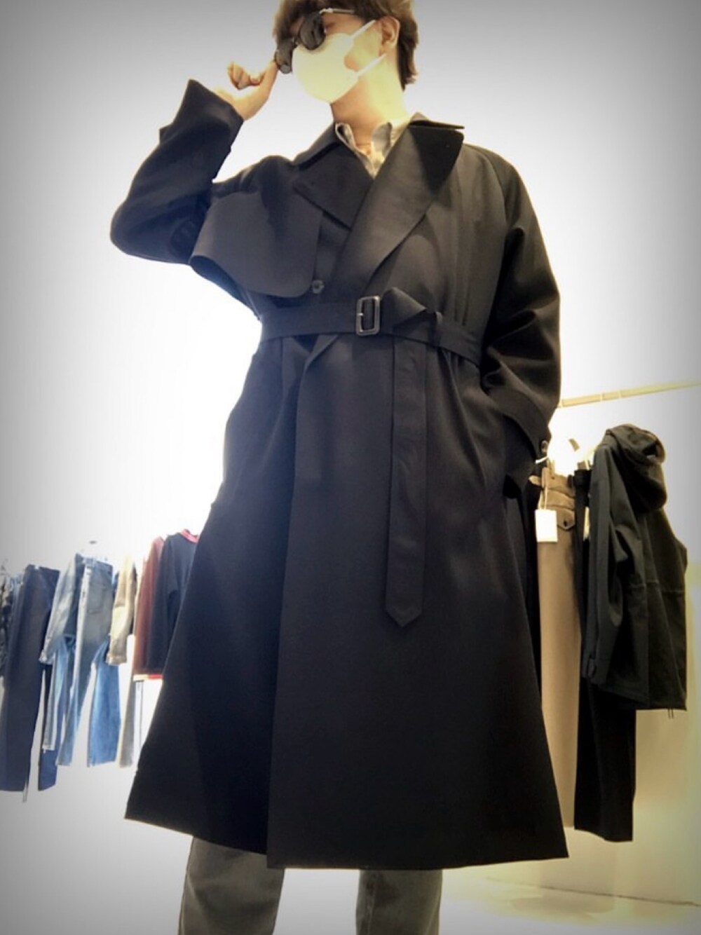 「THERERACS」｜「THE RERACSのアイテム（トレンチコート、その他）」を使った、ゅ ぅ  さん（メンズ・180cm）の冬コーディネートの1枚目の写真