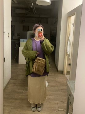 「cepo（セポ）のアイテム（ブルゾン）」を使った、sayakaさん（レディース・159cm）の冬コーディネート