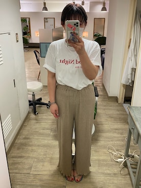「WC（ダブル シー）のアイテム（Tシャツ/カットソー）」を使った、sayakaさん（レディース・159cm）の夏コーディネート