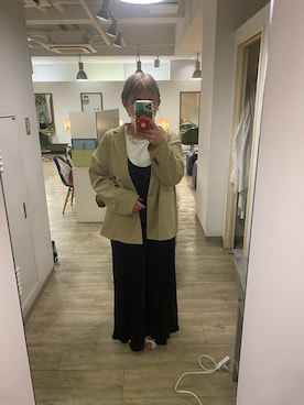 「FREAK'S STORE（フリークスストア）のアイテム（テーラードジャケット）」を使った、sayakaさん（レディース・159cm）の春コーディネート