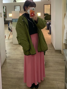 「cepo（セポ）のアイテム（ブルゾン）」を使った、sayakaさん（レディース・159cm）の秋コーディネート
