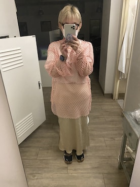 「Simplicite（サンプリシテ）のアイテム（スカート）」を使った、sayakaさん（レディース・159cm）の夏コーディネート