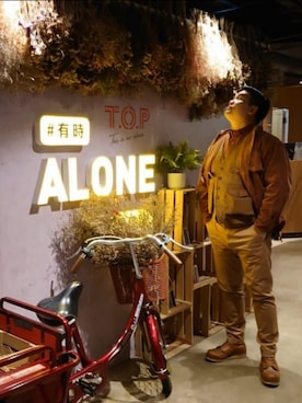 「RED WING SHOES（レッドウィング）のアイテム（ブーツ）」を使った、AWGさん（メンズ・173cm）の秋コーディネート