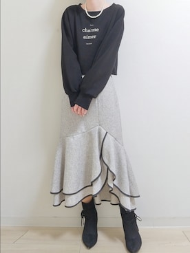 「PROPORTION BODY DRESSING（プロポーションボディドレッシング）のアイテム（スカート）」を使った、あおい@胴長短足誤魔化しコーデさん（レディース・157cm）の秋コーディネート