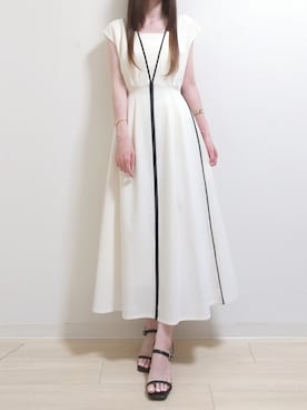 「tocco closet（トッコ　クローゼット）のアイテム」を使った、あおい@胴長短足誤魔化しコーデさん（骨格ウェーブ・レディース・157cm）の夏コーディネート