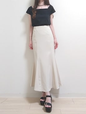 あおい@胴長短足誤魔化しコーデさん（レディース・157cm）の夏コーディネート