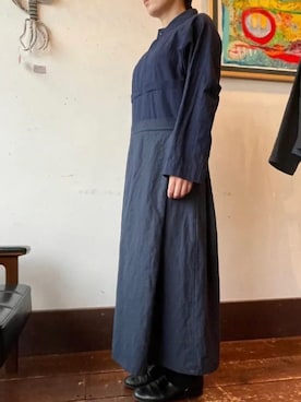 「着物」｜「アイテム（ワンピース/ドレス）」を使った、terau.nomuraさん（レディース・156cm）の秋コーディネート