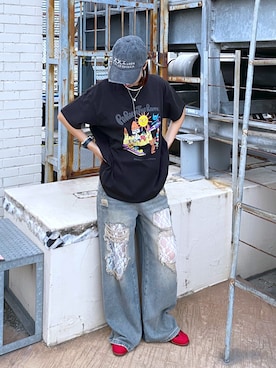 「韓国コーデ」｜サヤカサン🐬さん（レディース・165cm）の夏コーディネート