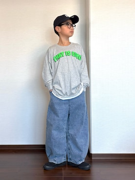 「devirock（デビロック）のアイテム」を使った、ryoooutaaaさん（キッズ・135cm）の秋コーディネート