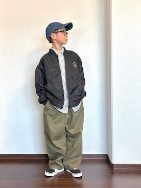 ryoooutaaaさん（キッズ・132cm）の冬コーディネート