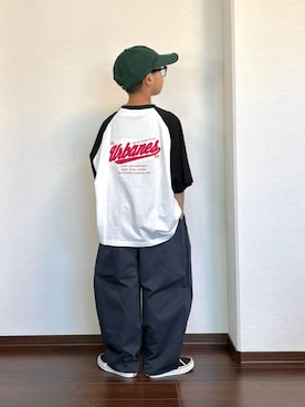 「PAIRMANON STREET（ペアマノンストリート）のアイテム」を使った、ryoooutaaaさん（キッズ・132cm）の春コーディネート