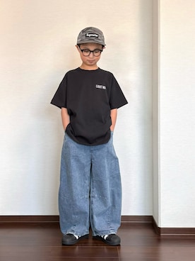 「PAIRMANON STREET（ペアマノンストリート）のアイテム」を使った、ryoooutaaaさん（キッズ・132cm）の春コーディネート