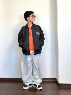 ryoooutaaaさん（キッズ・132cm）の冬コーディネート