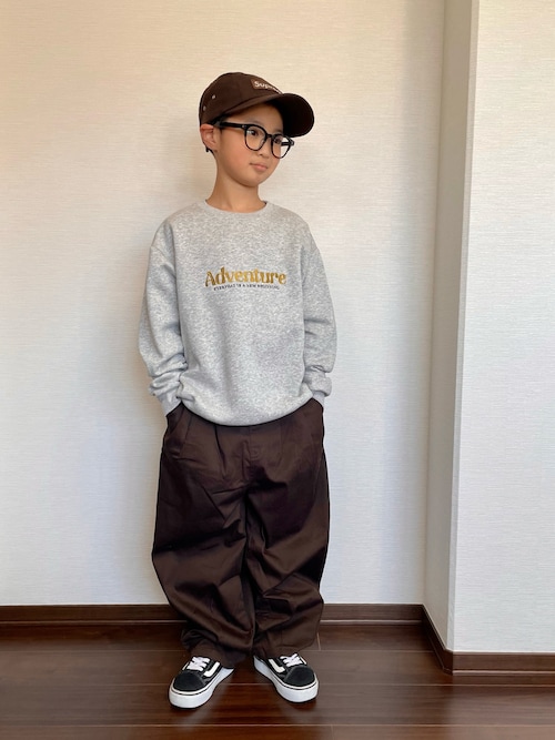 セール】【PAIRMANON STREET】裏起毛 ワンポイント 刺繍 スウェット