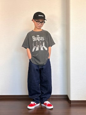 「ZARA KIDSのアイテム」を使った、ryoooutaaaさん（キッズ・132cm）の春コーディネート