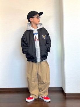 ryoooutaaaさん（キッズ・132cm）の冬コーディネート