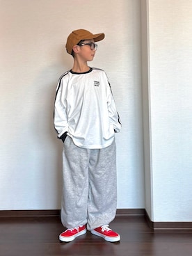 「VANS(バンズ)のアイテム」を使った、ryoooutaaaさん(キッズ・132cm)の春コーディネート