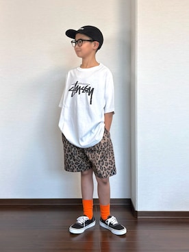 「VANS(バンズ)のアイテム」を使った、ryoooutaaaさん(キッズ・135cm)の夏コーディネート