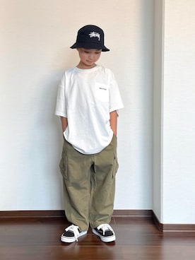 「アイテム（パンツ）」を使った、ryoooutaaaさん（キッズ・129cm）の夏コーディネート