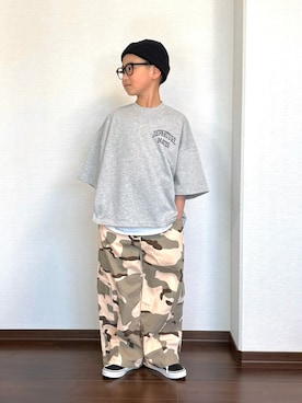 「CIAOPANIC TYPY（チャオパニックティピー）のアイテム」を使った、ryoooutaaaさん（キッズ・135cm）の夏コーディネート