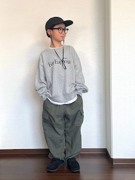 「アイテム（スウェット）」を使った、ryoooutaaaさん（キッズ・129cm）の秋コーディネート