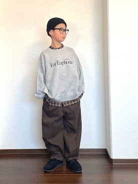 「devirock（デビロック）のアイテム」を使った、ryoooutaaaさん（キッズ・132cm）の冬コーディネート