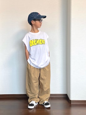 「アイテム（パンツ）」を使った、ryoooutaaaさん（キッズ・129cm）の夏コーディネート
