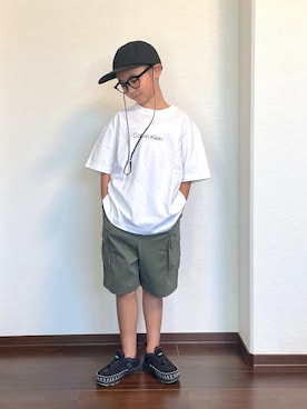 「アイテム（パンツ）」を使った、ryoooutaaaさん（キッズ・129cm）の夏コーディネート