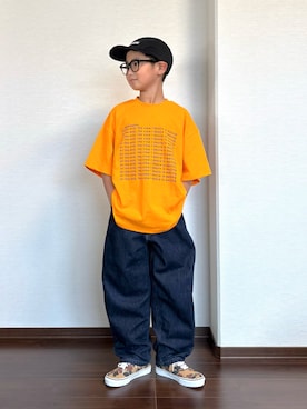 「VANS（バンズ）のアイテム」を使った、ryoooutaaaさん（キッズ・135cm）の夏コーディネート