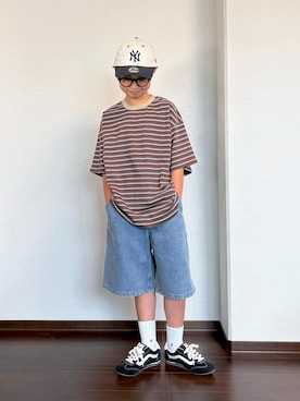 「VANS(バンズ)のアイテム」を使った、ryoooutaaaさん(キッズ・135cm)の夏コーディネート