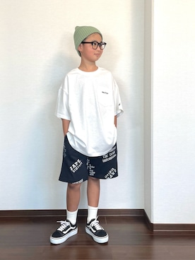 「アイテム（レッグウェア）」を使った、ryoooutaaaさん（キッズ・129cm）の秋コーディネート