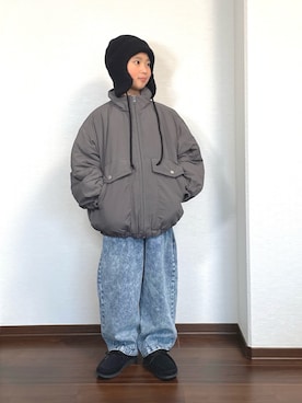 「アイテム（ジャケット/アウター）」を使った、ryoooutaaaさん（キッズ・129cm）の冬コーディネート