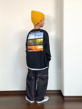 「アイテム（タンクトップ）」を使った、ryoooutaaaさん（キッズ・129cm）の秋コーディネート